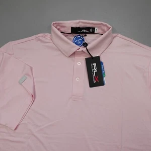 RLX Ralph Lauren Polo Shirt Performance Wicking Pink Men's Size L $110 - Picture 1 of 9