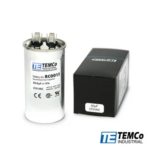 Condensador de ejecución redonda TEMCo 50 uf/MFD 370 voltios VAC 50/60 Hz - Lote-1 - Imagen 1 de 4