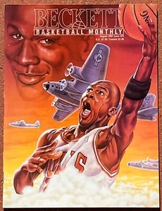 Revista de baloncesto Beckett de agosto de 1992 con los Chicago Bulls Michael Jordan en Cov - Imagen 1 de 2
