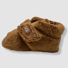 $45 UGG Baby Unisex Brown Bixbee Round-Toe Terry Cloth Bootie Shoes Size US 2/3