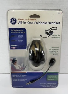 GE All-In-One Foldable Head Set (voice Over Internet) New In Sealed Box 95432-2 - Picture 1 of 6