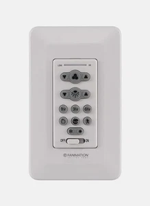Fanimation TW206 White Ceiling Fan & Light Wall Control - Picture 1 of 2