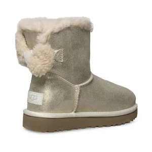 UGG ARIELLE SPARKLE PINK GOLD SUEDE SHEEPSKIN WOMEN'S BOOTS SIZE US 6/UK 4 NEW - Picture 1 of 6