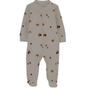 Carter's Baby One-Piece Fall-Print Thermal Sleep Play Footed Pajamas 3M 003 - Picture 1 of 4