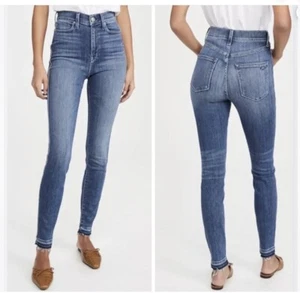 Ayr Jeans Women's 26x26 Blue The Riser High Rise Skinny Raw Hem Made In USA - Picture 1 of 21