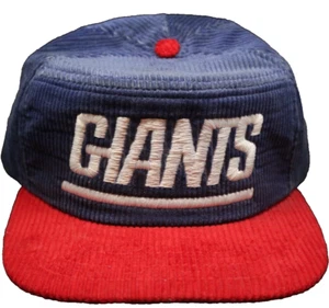 Vintage New York Giants Corduroy Hat New Era Snapback Cap Pro Model USA Made NFL - Picture 1 of 14