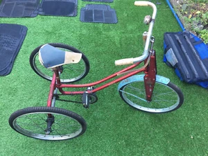 CHILDRENS ANTIQUE VINTAGE SUNBEAM RALEIGH WINKIE TRICYCLE Bike All Working ⭐️BUY - Picture 1 of 12