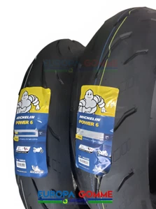 COPPIA 120/70 ZR17+ 180/55 ZR17 MICHELIN POWER 6 GOMME MOTO SPORT DOT25/24 NUOVE - Bild 1 von 4
