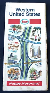 Hoja de ruta vintage del oeste de Estados Unidos 1969 de Enco (Exxon) - Imagen 1 de 1