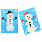  2 Sets Christmas Embellishments Kit DIY Snowman Child Decorate Modeling