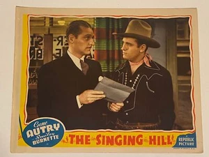 1941 The Singing Hill Lobby Card 11x 14 Gene Autry, Smiley Burnette, Virginia Da - Picture 1 of 2