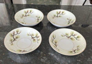NARUMI CHINA   "SHASTA PINE"   FRUIT, DESSERT BOWLS (4) - Picture 1 of 5