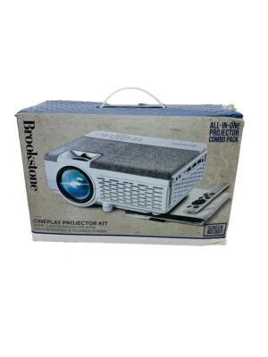 Kit Proyector Brookstone CinePlay con Control y Pantalla (Caja Abierta) Foto 1 de 4