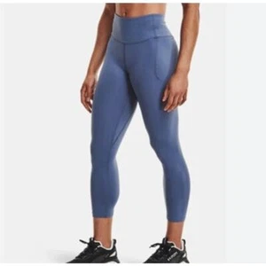 Under Armour Light Blue Cropped Leggings w/ Pockets, High Waisted, Size M, NWT!! - Picture 1 of 7