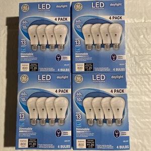 Quantity Of 16- GE 60 Watt/10 Watt Dimmable A19 Light Bulbs - Picture 1 of 5