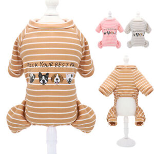 Small Dog Pajamas Cotton Boy Girl Pals Puppy Pet Clothes Dressing Gown Jumpsuit