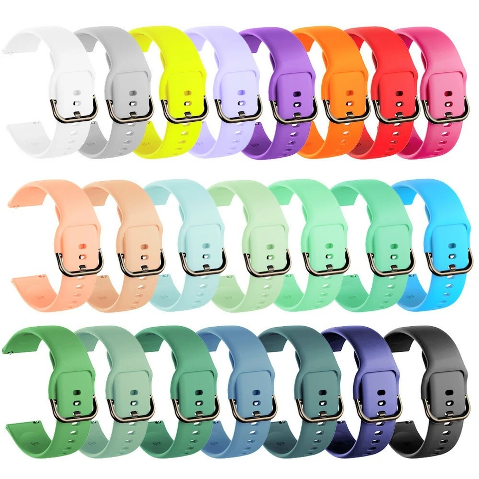 Correa De Silicona Para Relojes Deportivos - Smartwatch - Ancho 20 / 22 mm - Imagen 1 de 1