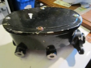 MBM WILWOOD STYLE TANDUM OVAL MASTER CYLINDER, 260-855-BK, 1 INCH BORE DISC/DRUM - Picture 1 of 7
