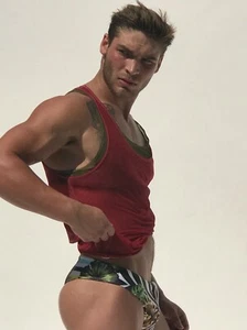 Rufskin JABALI Men's Print Cheeky Swim Brief - Picture 1 of 10
