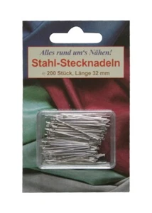 Stahlstecknadeln Stecknadeln 32mm 200 Stück (9200) - Bild 1 von 1