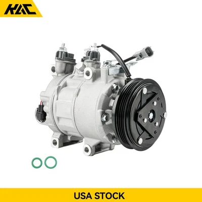 A/C AC Compressor with 4-Groove Pulley for 2014-2018 Ford Focus 2.0L EV6Z19703A Foto 1 de 4