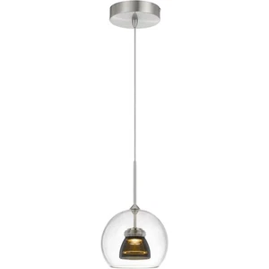 CAL Lighting & Accessories UP-335-CL-SMOCL Double Glass Mini Pendant Smoked - Picture 1 of 2