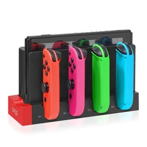 Charging Dock Station for Joycon Nintendo Switch & OLED - Charges Up to 4 Con... - Picture 1 of 7