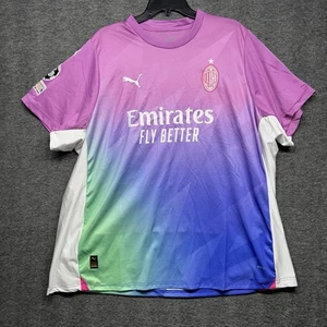 AC Milan Soccer Jersey Gutierrez #12 UEFA Football Shirt Puma Gradient - Picture 1 of 8