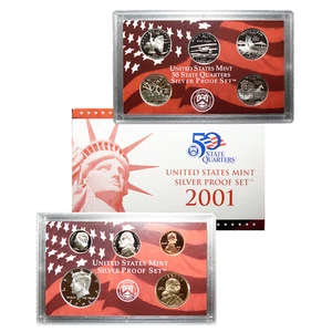 2001-S U.S. Silver Proof Set - Picture 1 of 3
