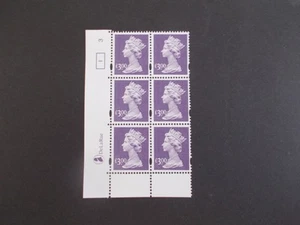 GB 2000 £3 Recess de La Rue High Value Cylinder Block of 6 Cyl 3 no dot 1 U/M - Picture 1 of 1