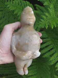 Mysterious Jade figurine Big Man, Chinese(?), Olmec civilization, 1500-400 BC(?) - Picture 1 of 12