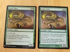 2x ACIDIC SLIME Magic the Gathering MTG NM/M Mystery Booster Conspiracy ooze