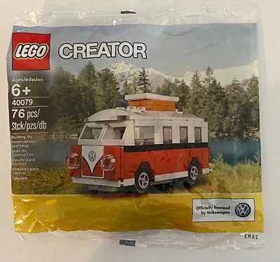 LEGO Creator Volkswagen Camper Van 40079 Polybag 76 Pieces NEW UNOPENED Mini - Image 1 of 4