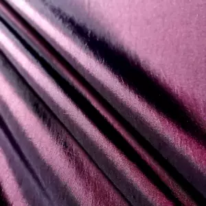 MAGENTA EGGPLANT PURPLE TAFFETA FABRIC 58" BY THE YARD TWO TONE FAUX SILK - Picture 1 of 8