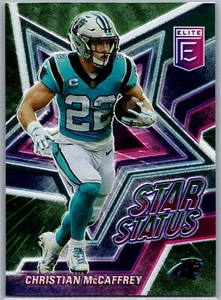2021 Panini Donruss Elite #SS10 Christian McCaffery Star Status Green Panthers - Picture 1 of 2