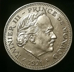MONACO **** RAINIER III **** 5 Fr Francs 1971 SUP - Bild 1 von 2