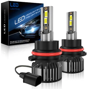 Pair of 9007 LED Headlights Kit High Low Beam Bulbs Bright White Plug and Play - Bild 1 von 10