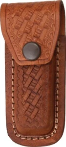 Funda para cuchillo plegable cuero marrón ajuste plegable 3 1/2"" a 4"" cerrado SH1131 - Imagen 1 de 1