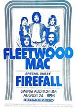 FLEETWOOD MAC / FIREFALL 1976 SWING AUDITORIUM 2nd PRINTING POSTER / EX 2 NMT
