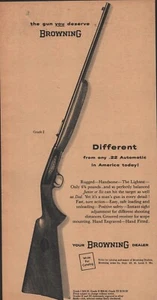 Browning 22 - anuncio de rifle - grado 1 - 1957 - anuncio impreso - Imagen 1 de 1