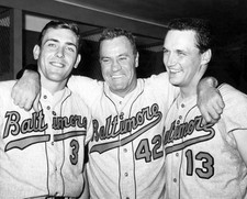 Manager Hank Bauer of the Baltimore Orioles poses 1966 Old Photo