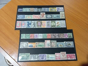 Lot von 2 Seiten Briefmarken Britische und Französische Kolonien -- in gutem Zustand - Bild 1 von 10