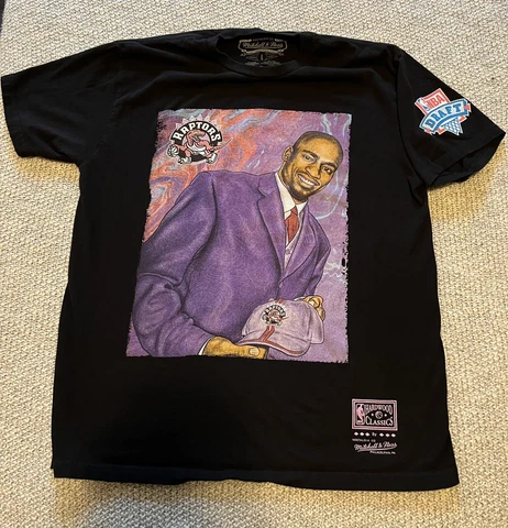 Mitchell and Ness Vince Carter DRAFT DAY T-Shirt Toronto Raptors Size LARGE Cover