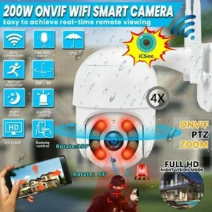 ICSEE FUNK WLAN 1080P IP NETZWERK CAMERA WIFI Outdoor AUßEN ÜBERWACHUNGSKAMERA - Bild 1 von 15
