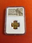 Ngc Vf Gold Heraclius + Constantine 613-641 Ad, Byzantine Empire Av Solidus Coin