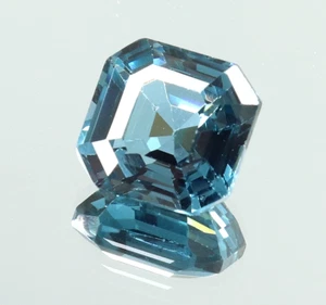 Piedra preciosa suelta aguamarina azul extremadamente hermosa corte esmeralda ¡En venta! 6,15 quilates - Imagen 1 de 7