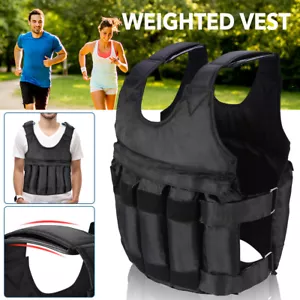 110lbs Weighted Vest Adjustable Strength Training Running Workout Equipment Vest - Picture 1 of 25