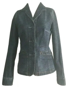 Denim Jean Jacket Womens Size Small Fitted Daisy Fuentes - Picture 1 of 12