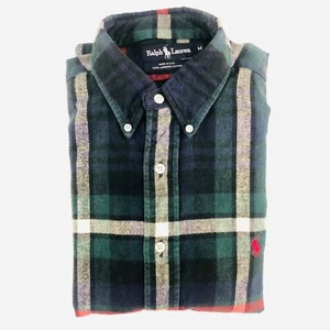 Herren Ralph Lauren kariert 100 Baumwolle Langarm Knopfleiste Gr. Medium USA EUC - Bild 1 von 11