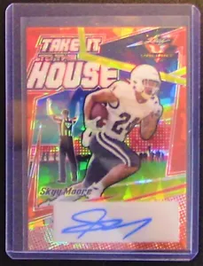 #852 Skyy Moore 2022 Leaf Valiant #TH-SM1 Chiefs RC Auto 16/20 Orange Crystal - Picture 1 of 2
